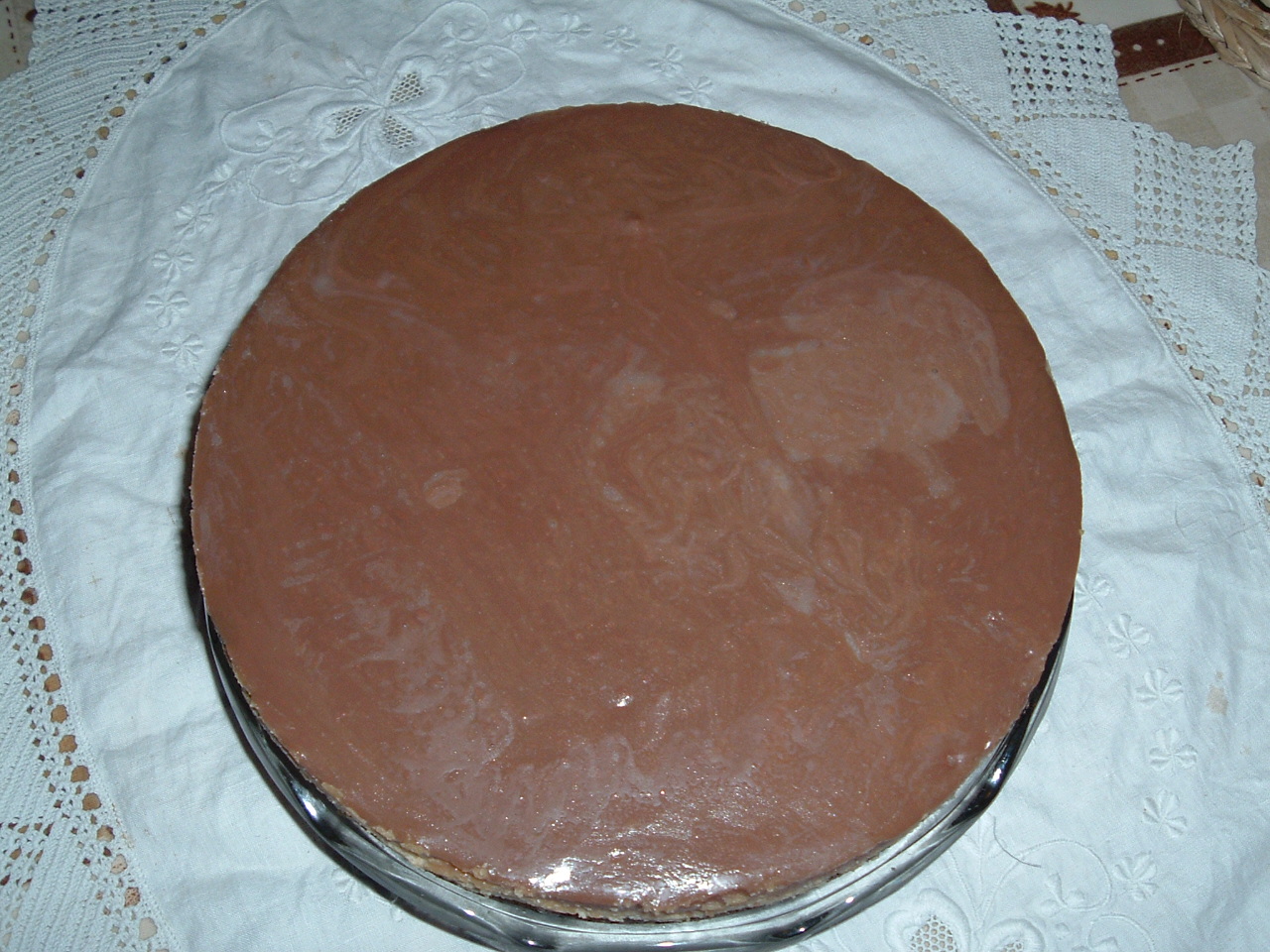 Peanut and chocolate tart